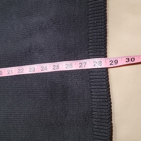 Ulla Popken Size 20/22 Black with Fair Isle Pattern Sleeve Turtleneck Sweater - Picture 9 of 12